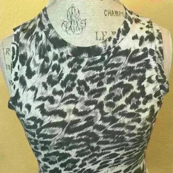 All Saints “Paw Imogen Tank” Animal Print Size Small New Without Tags! - Picture 4 of 7